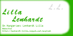 lilla lenhardt business card